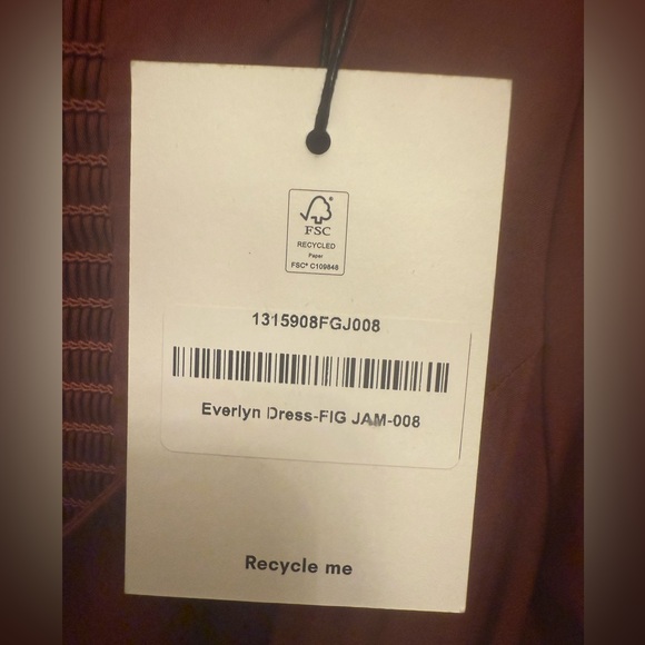 Reformation Everlyn Dress in Fig Jam - Picture 8 of 8